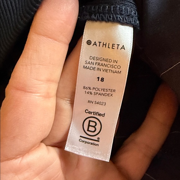 Athleta Brooklyn Navy window pane pant - Picture 9 of 9